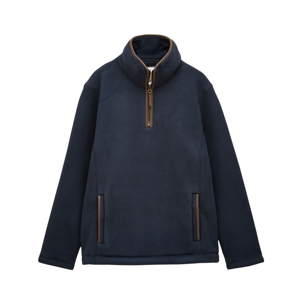 Joules Heritage Quarter Zip Navy