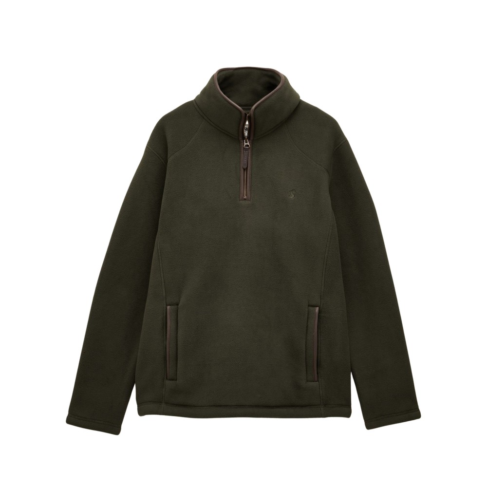 Joules Heritage Quarter Zip Green