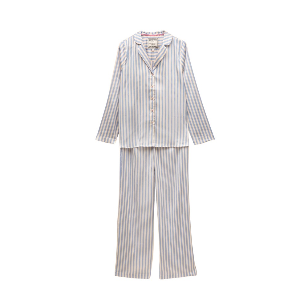 Joules Womens Bonnie Pyjama Set Blue Stripe
