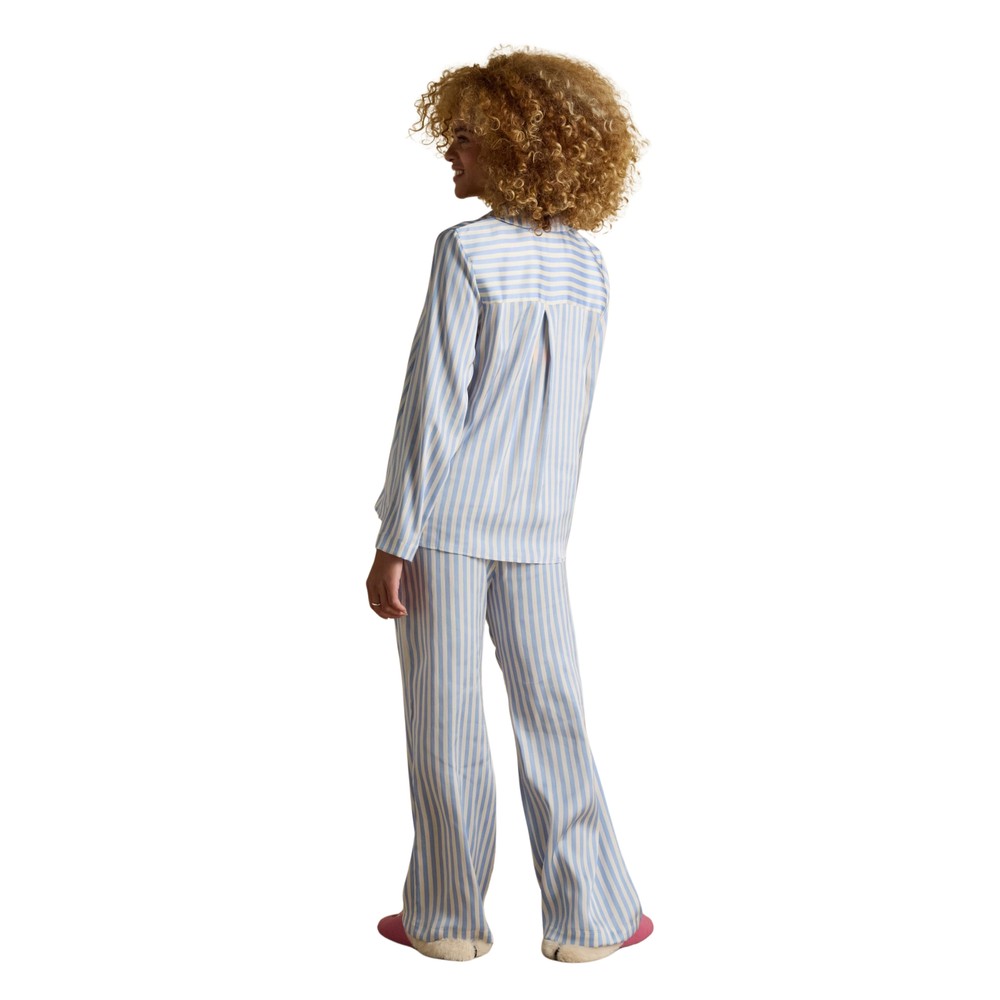 Womens Bonnie Pyjama Set Blue Stripe