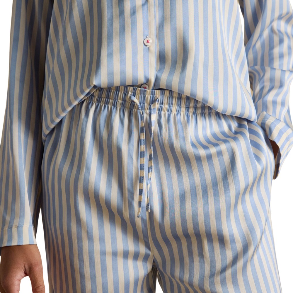 Womens Bonnie Pyjama Set Blue Stripe