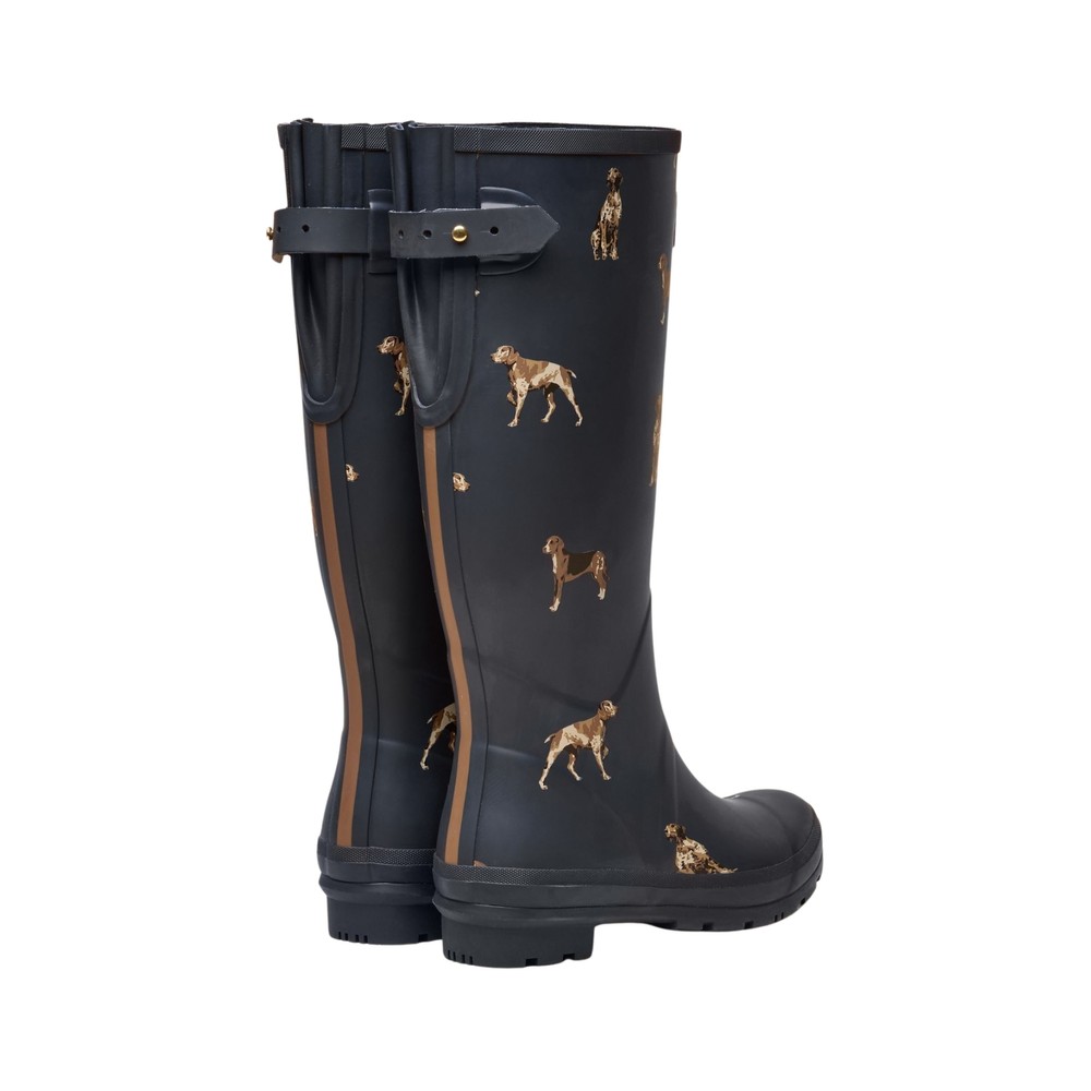 Joules Womens Printed Wellies Navy