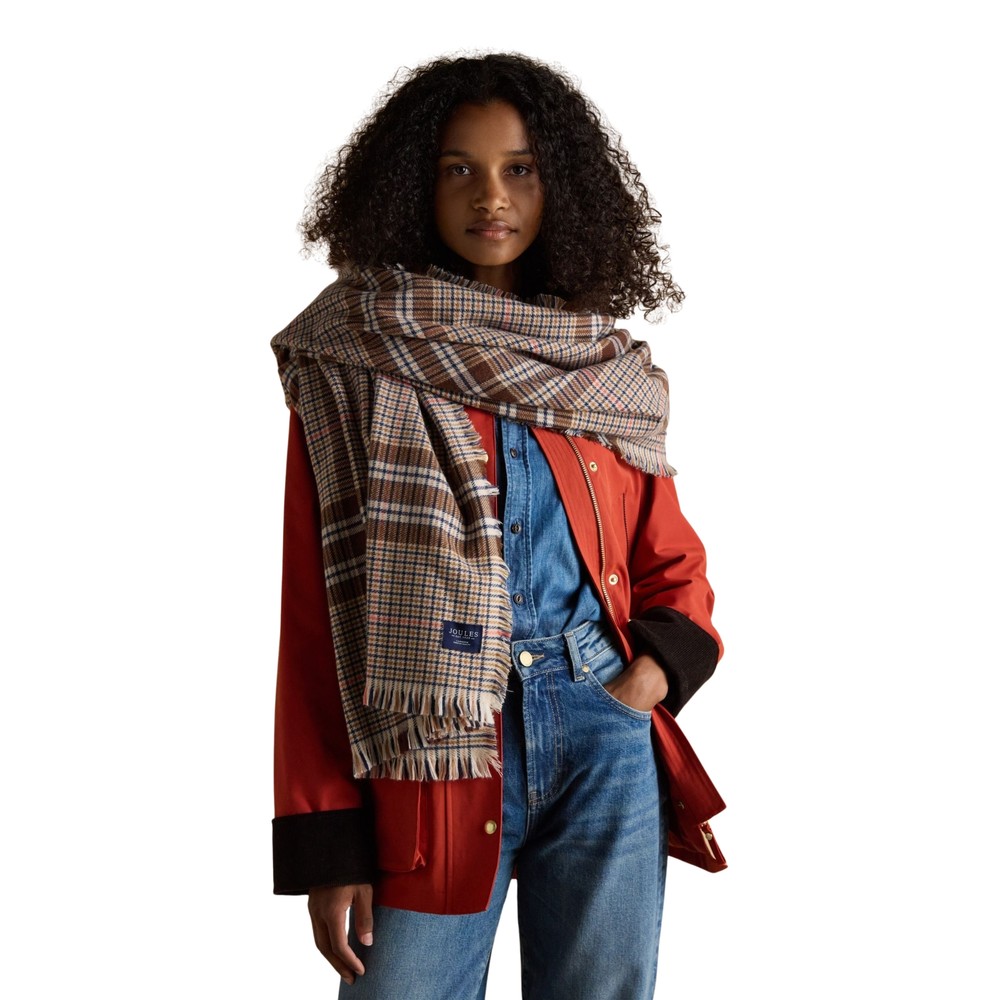 Joules Womens Bracewell Scarf Neutral