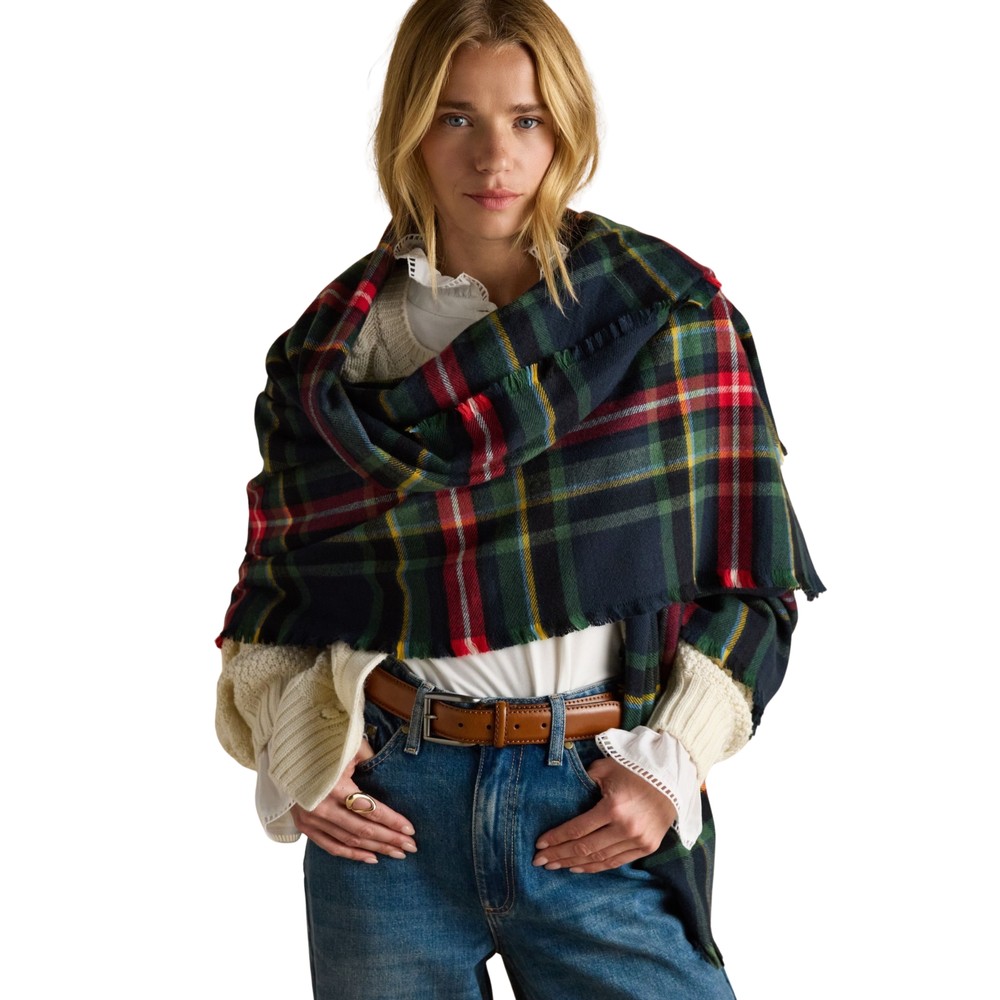 Joules Womens Bracewell Scarf Navy