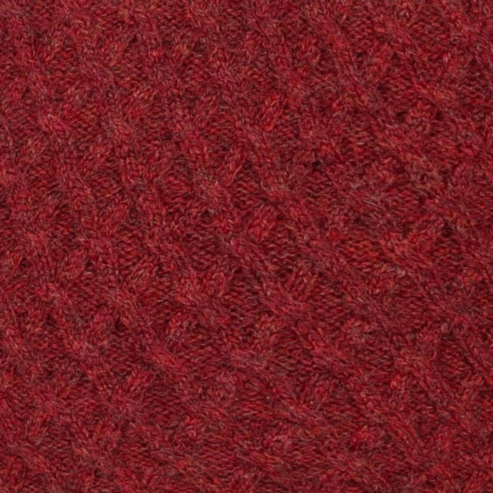 Peter Gribby Patterned ¼ Zip Jumper Russet
