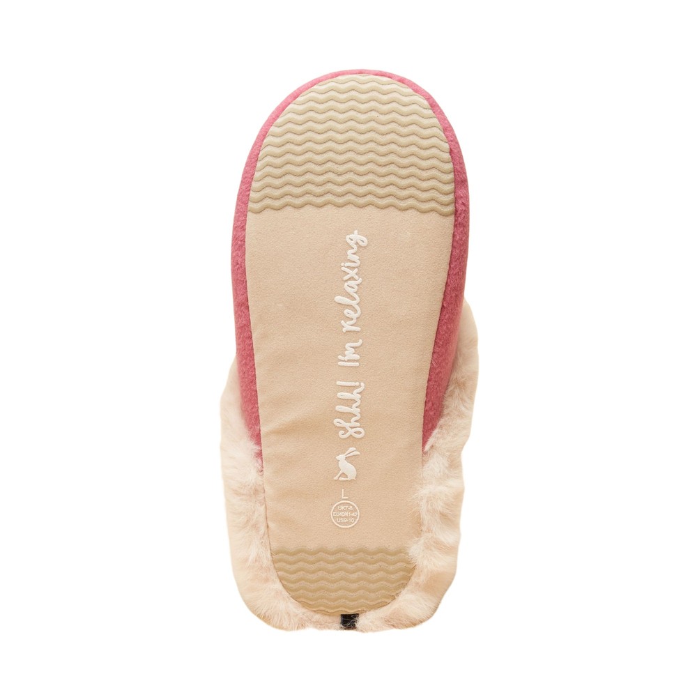 Womens Slippet Car Slippers Pink/Cream
