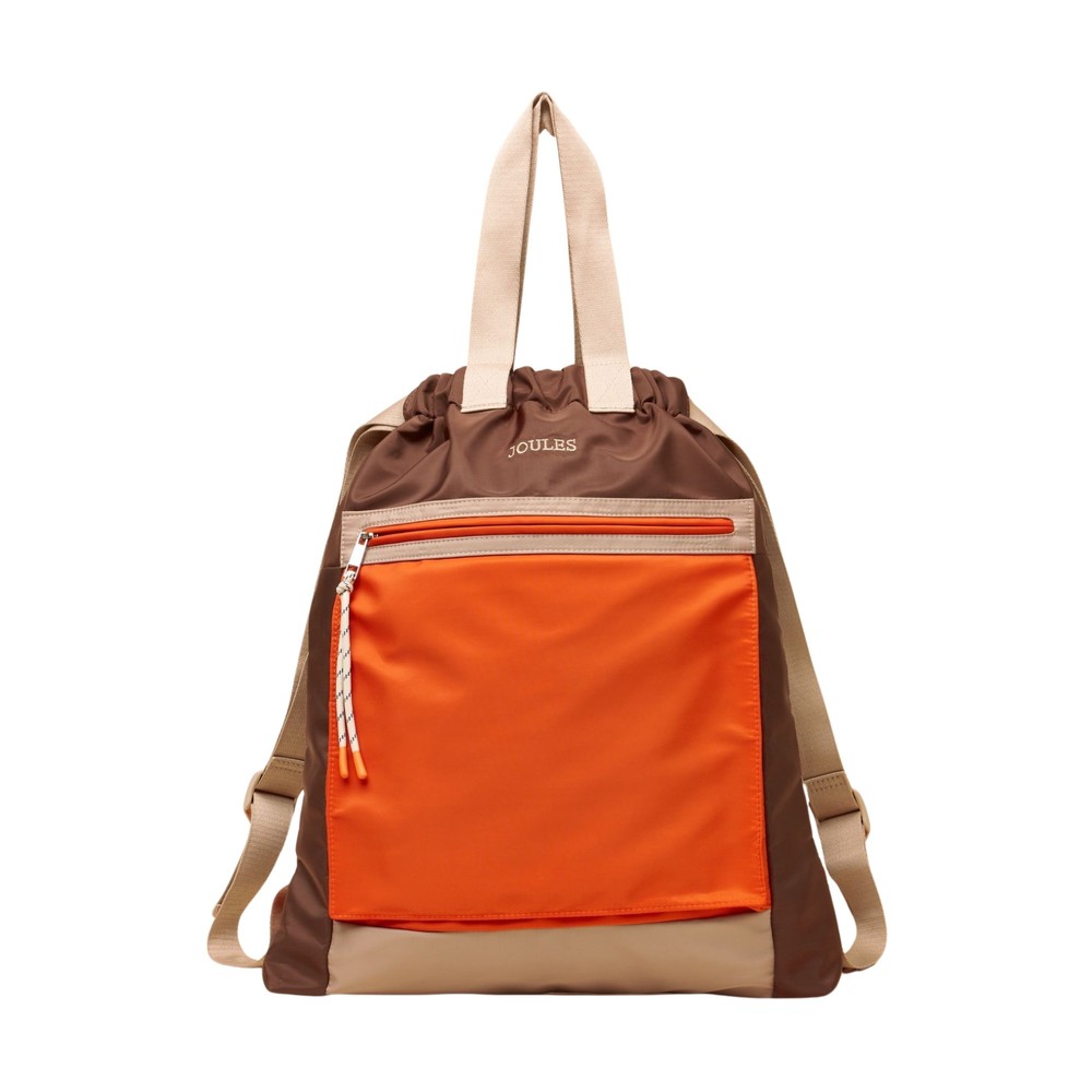 Joules Womens Peplow Backpack Brown/Orange