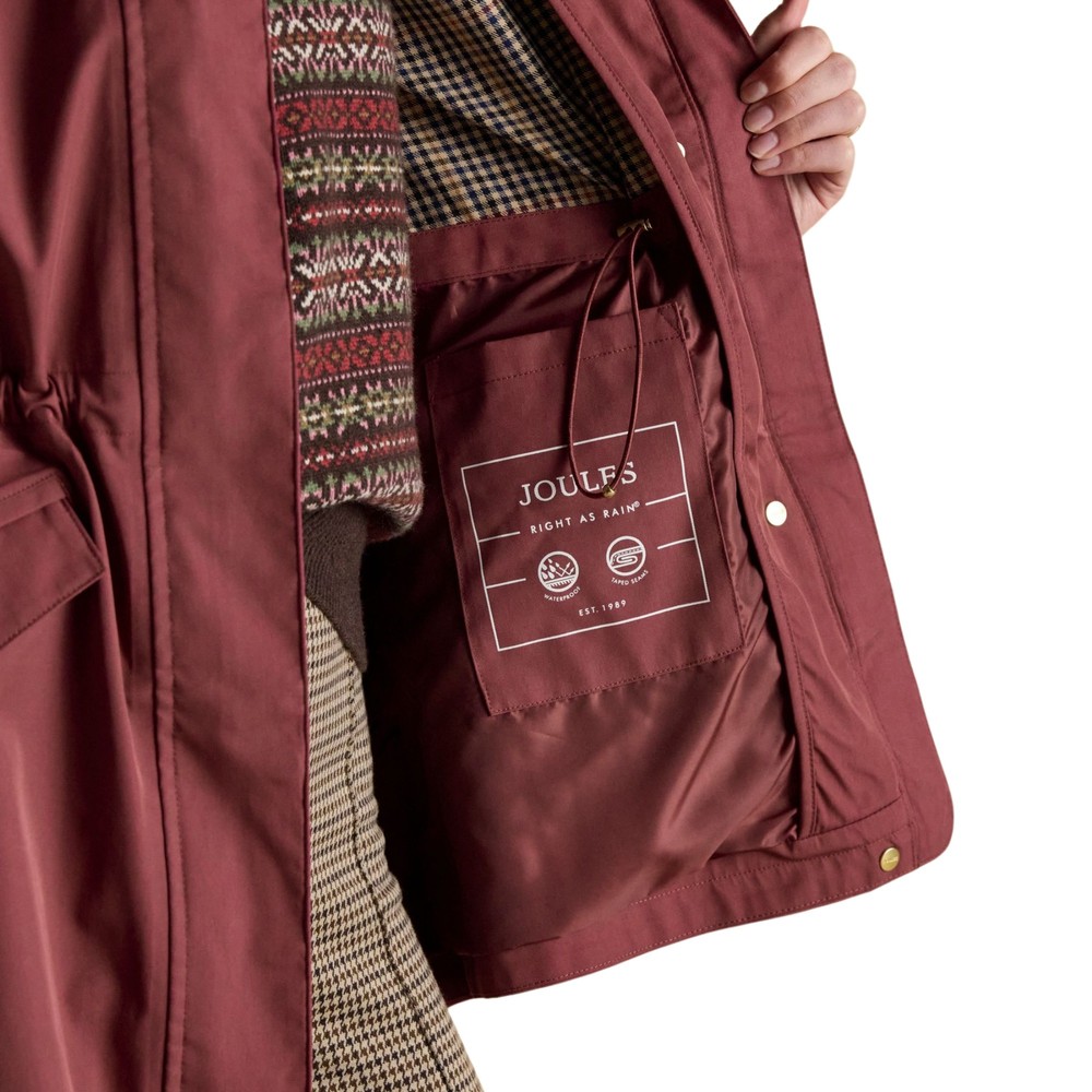 Womens Portwell Raincoat Oxblood