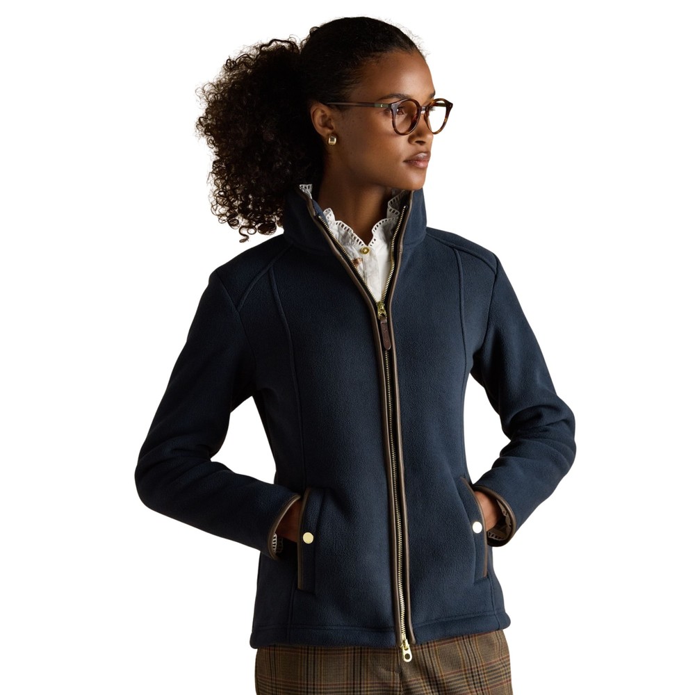 Joules Womens Heritage Full Zip Jacket Navy