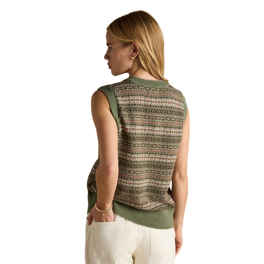 Womens Islay Knitted Vest Green