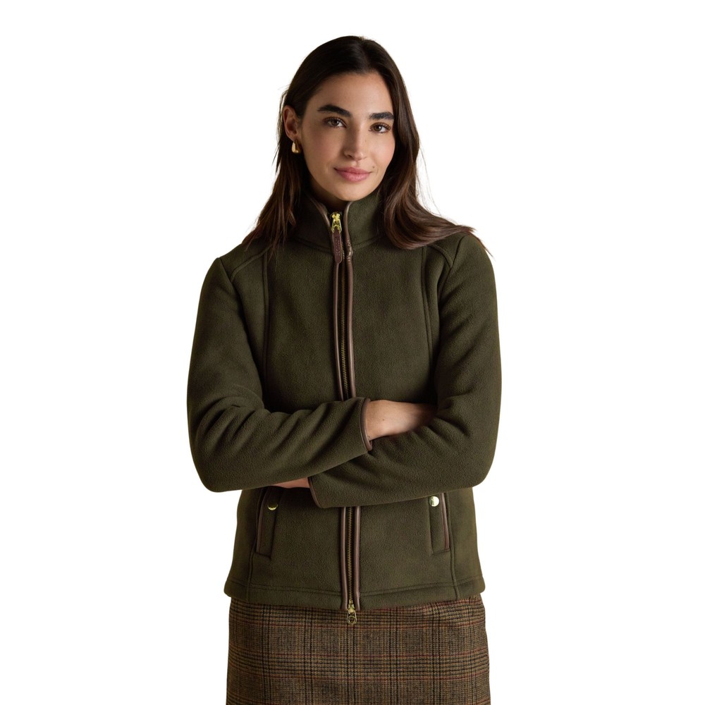 Joules Womens Heritage Full Zip Jacket Green