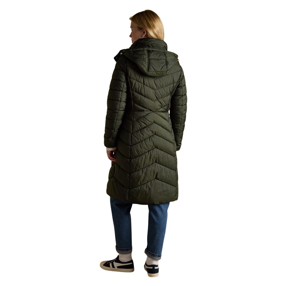 Pembury Womens Padded Coat Khaki Green