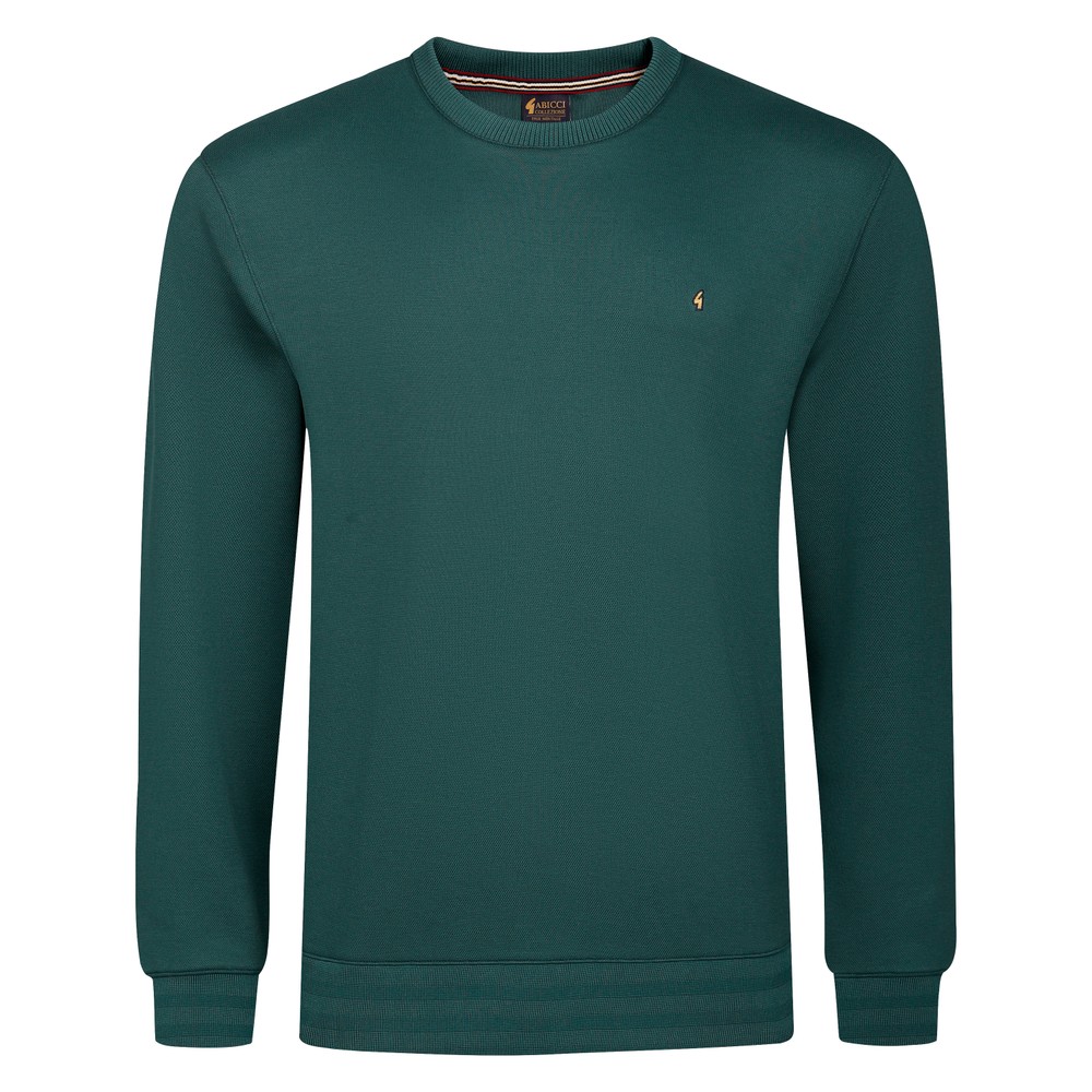 Gabicci Plain Crew Neck Sweatshirt Ivy