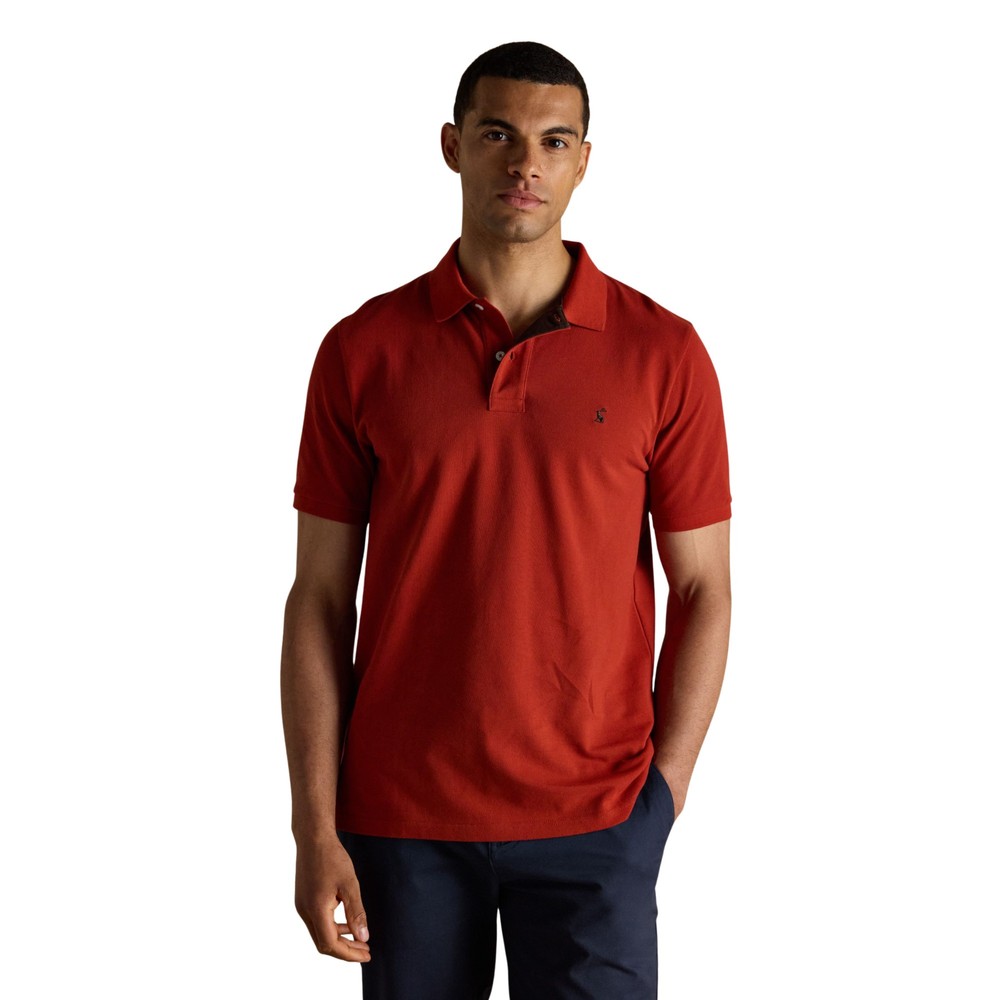 Joules Woody Pique Polo Shirt Orange