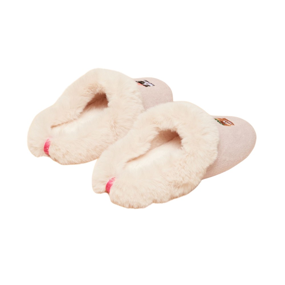 Joules Womens Slippers Pink
