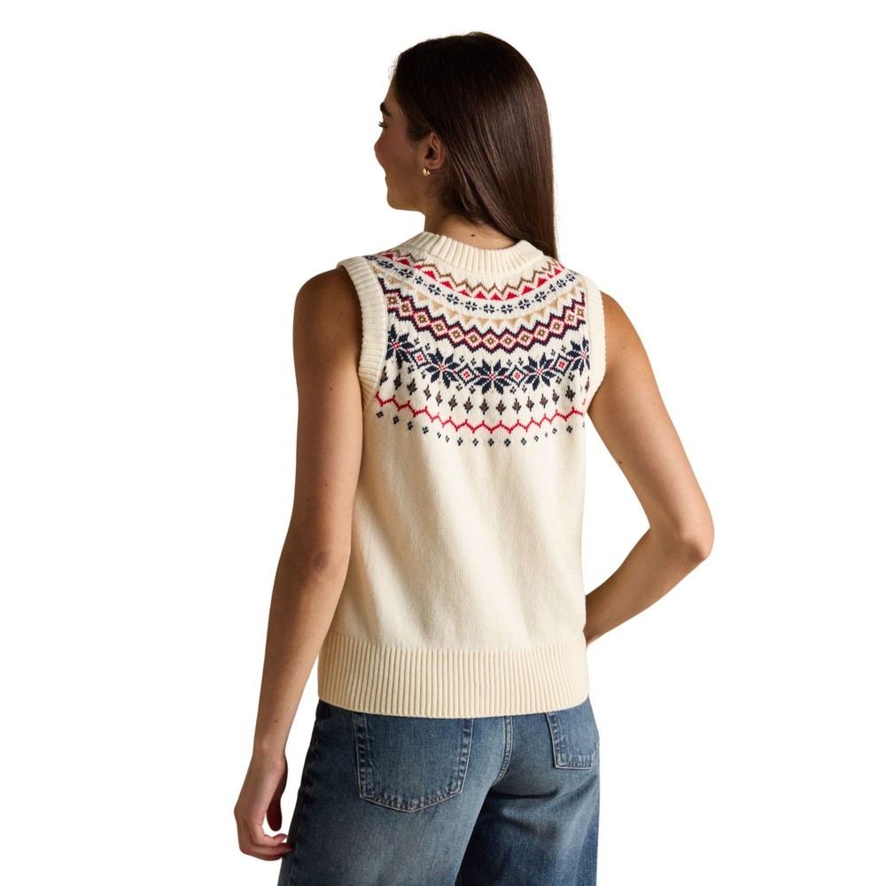 Womens Alba Tank Knitted Vest Cream