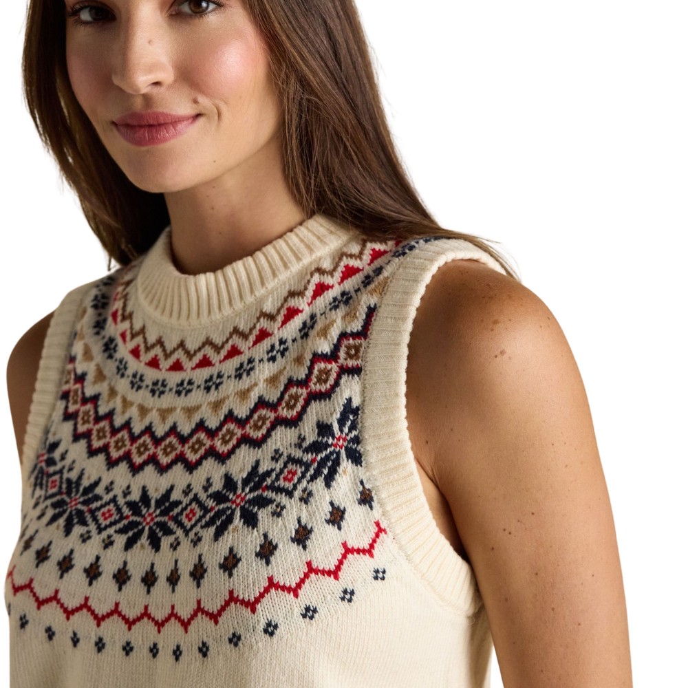 Womens Alba Tank Knitted Vest Cream