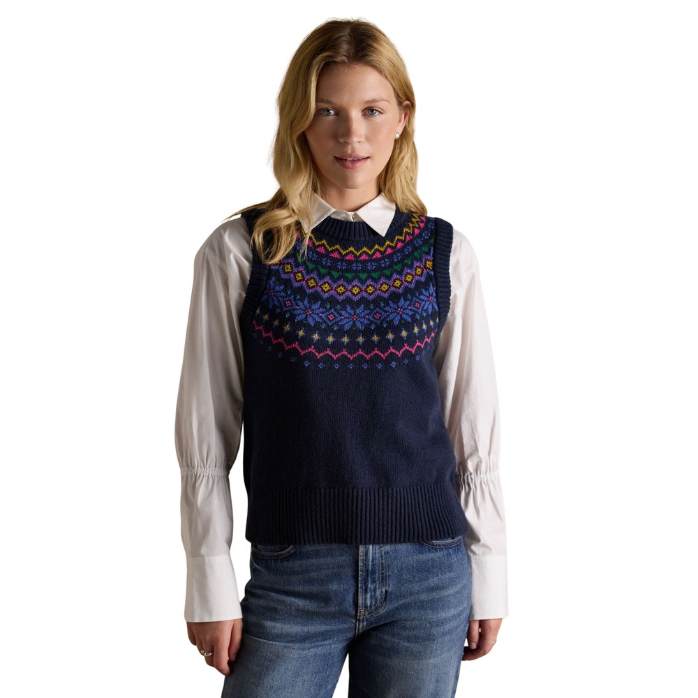 Joules Womens Alba Tank Knitted Vest Navy