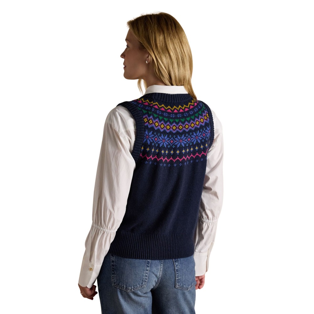 Womens Alba Tank Knitted Vest Navy