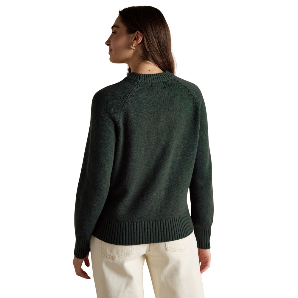 Womens Jonty Fox Knitted Sweatshirt Green