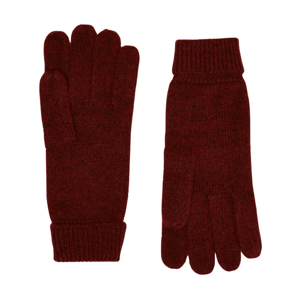 Joules Womens Rosa Gloves Berry Red