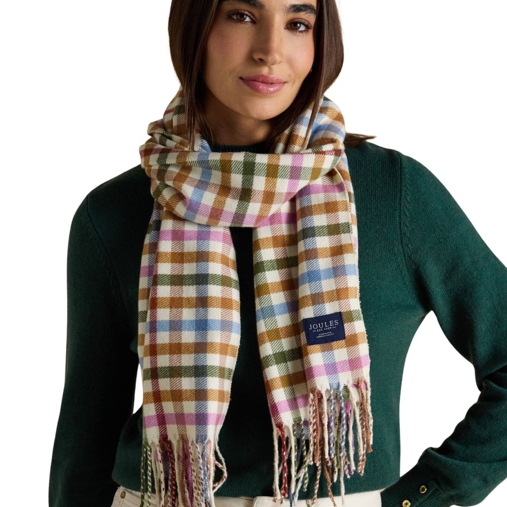 Joules Womens Langtree Scarf Multi Neutral