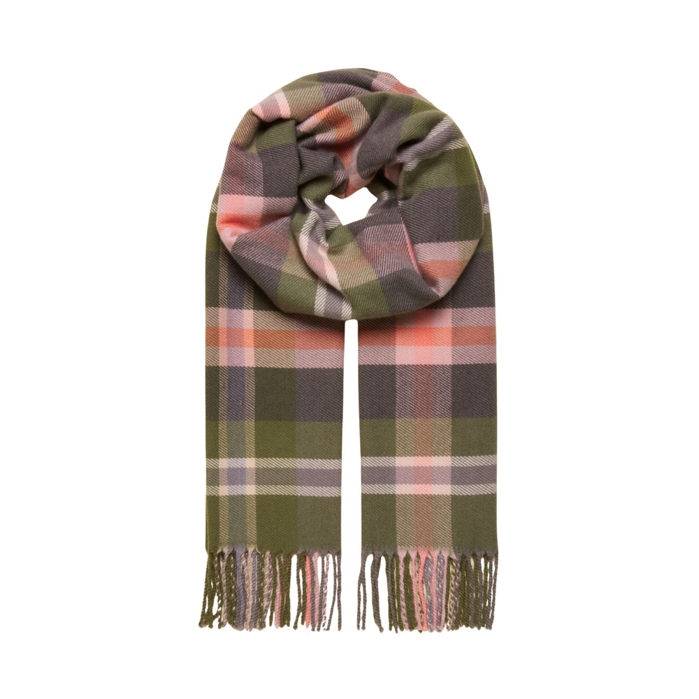 Joules Womens Langtree Scarf Green/Pink