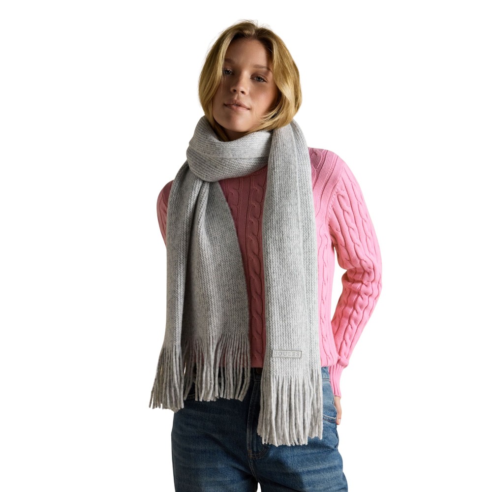 Joules Womens Rosa Scarf Grey