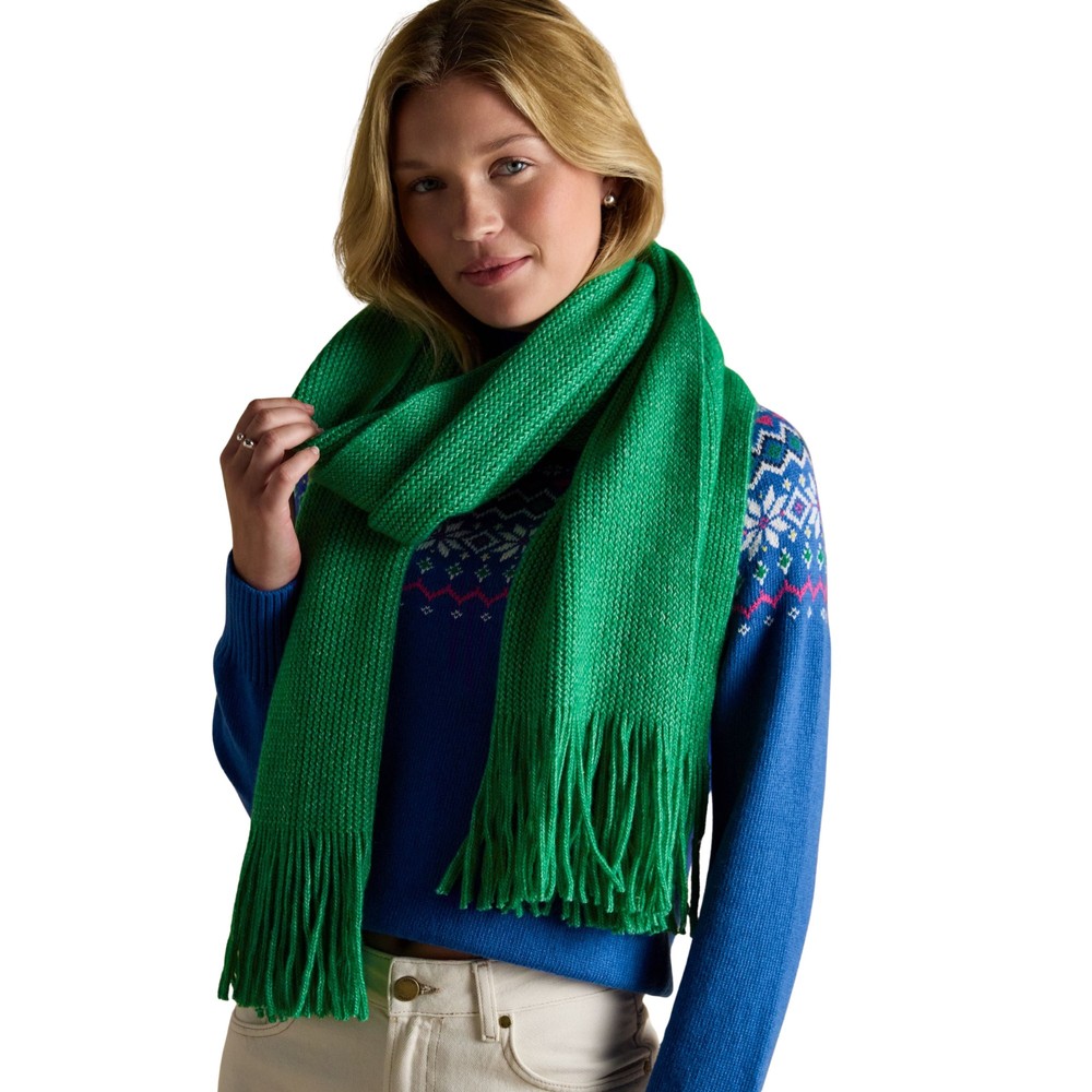 Joules Womens Rosa Scarf Green