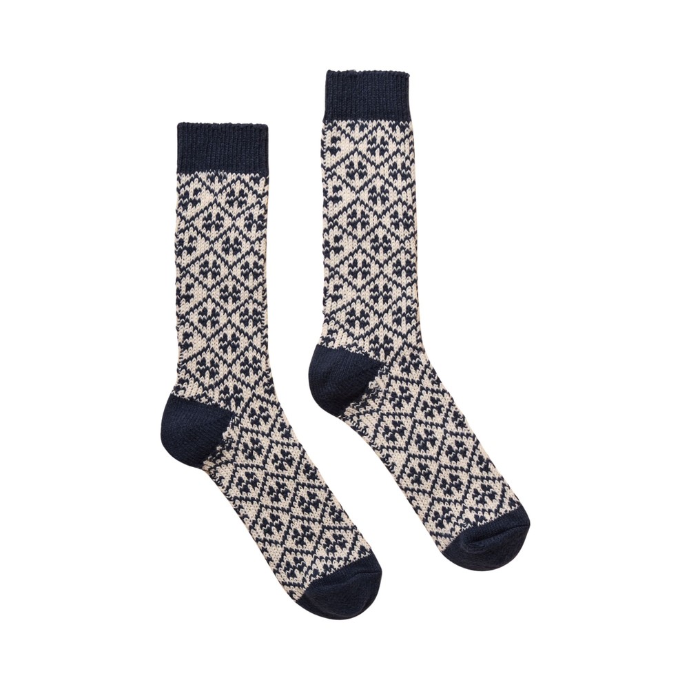 Joules Womens Cosy Geo Pattern Navy