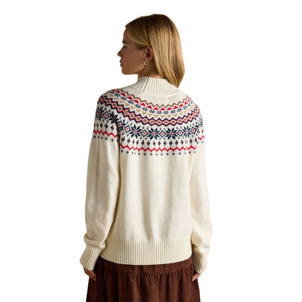 Womens Alba Knitted Sweatshirt Cream