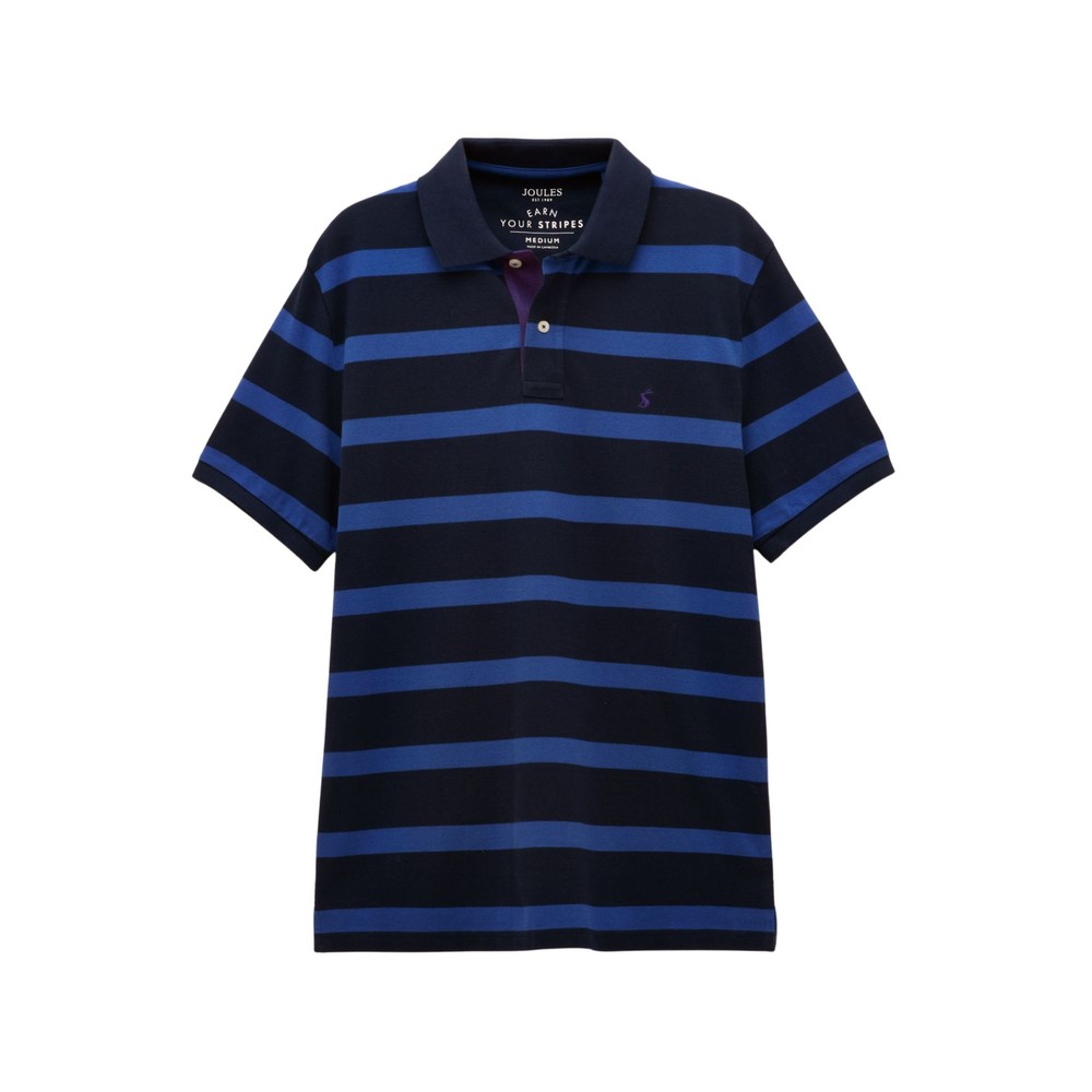 Joules Woody Striped Polo Shirt Blue/Navy