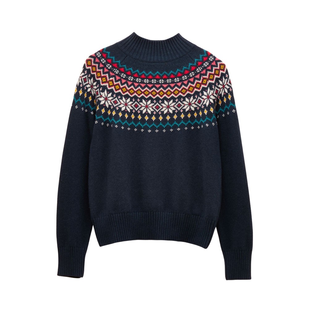Joules Womens Alba Knitted Sweatshirt Navy