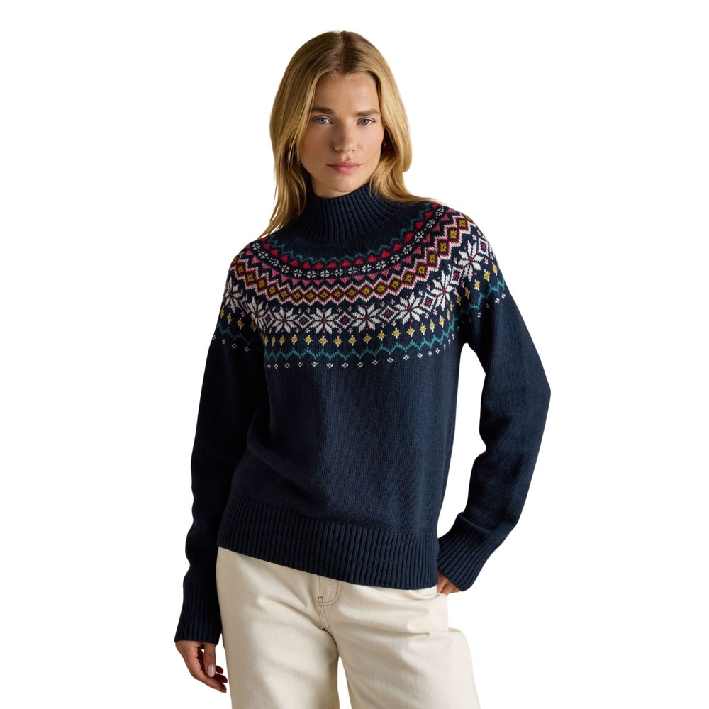 Joules Womens Alba Knitted Sweatshirt Navy