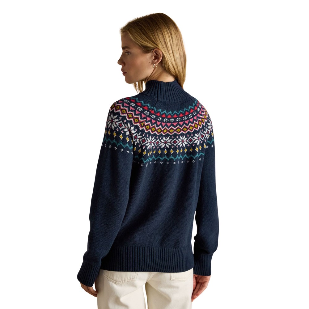 Womens Alba Knitted Sweatshirt Navy
