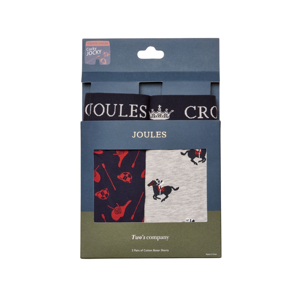 Joules Crown Joules Underwear Two Pack Grey/Navy