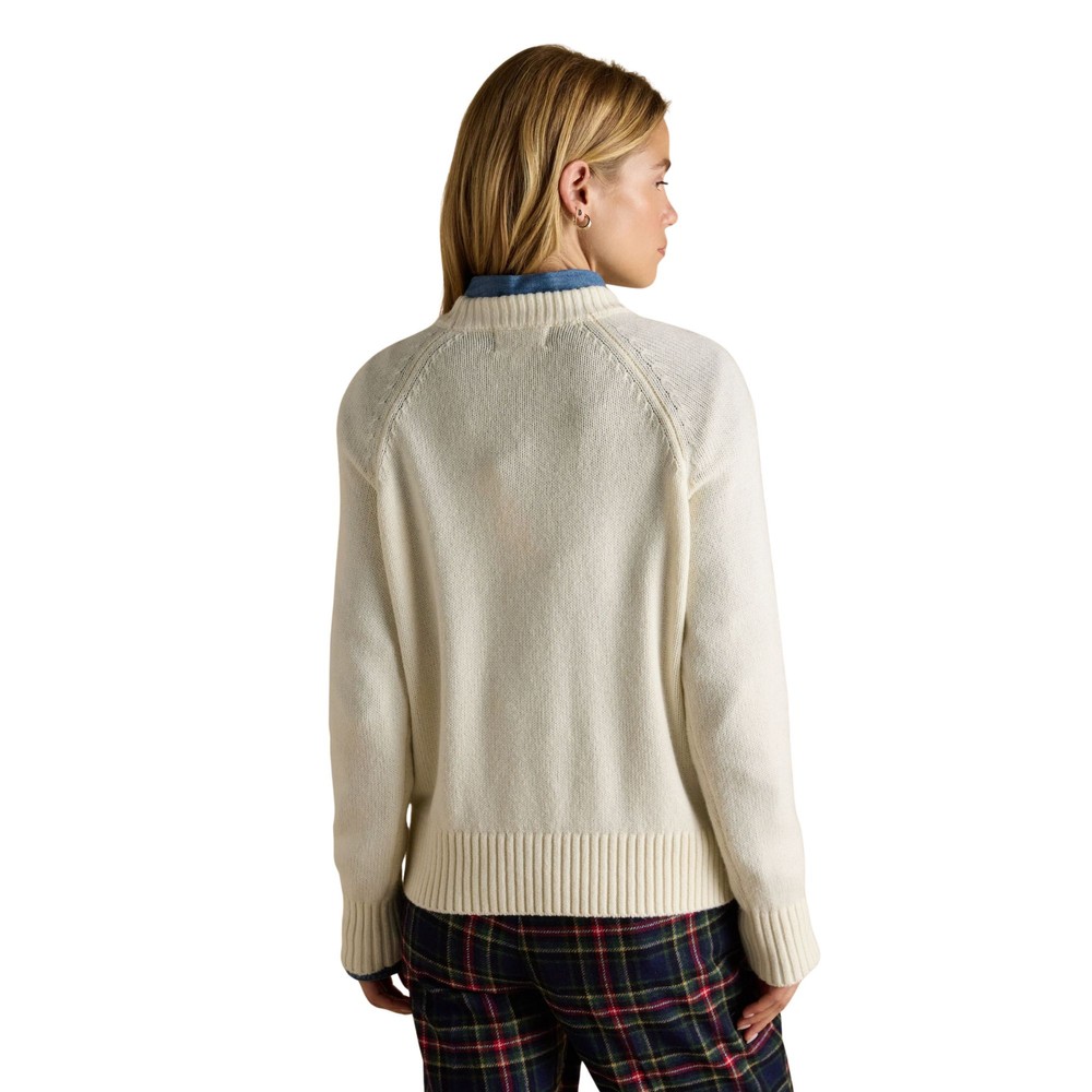 Womens Jonty Ski Knitted Sweatshirt Oatmeal