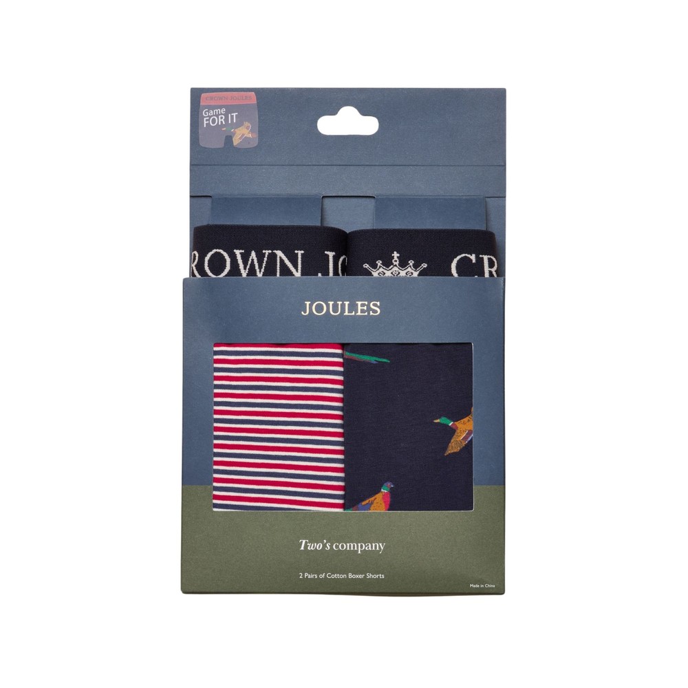 Joules Crown Joules Underwear Two Pack Orange/Navy