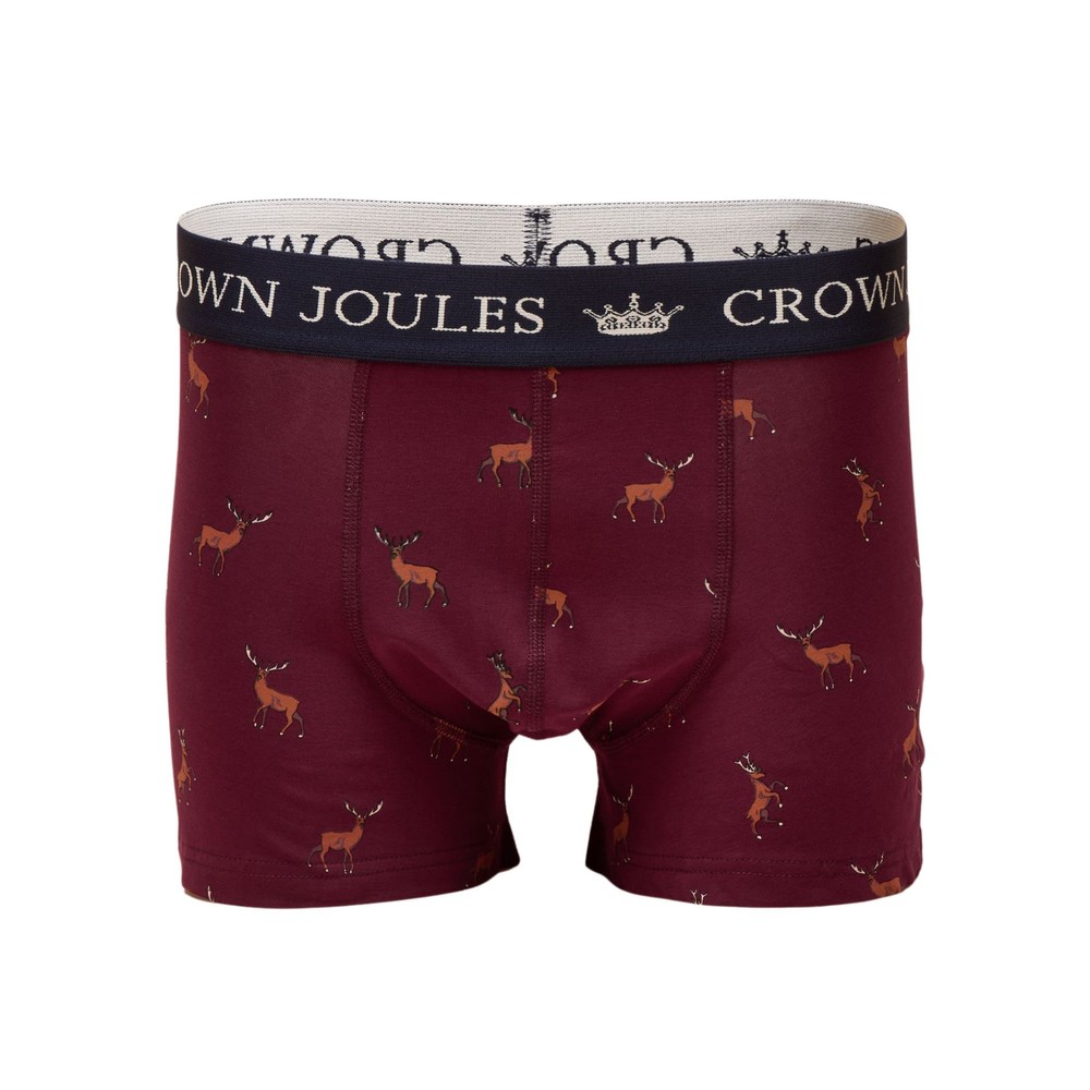 Crown Underwear Two Pack Burgundy Red