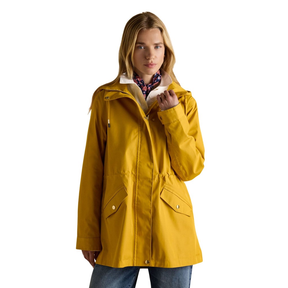 Joules Womens Portwell Raincoat Antique Gold
