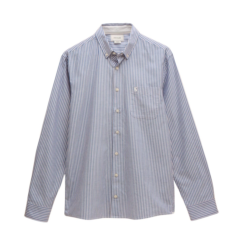 Joules Mens Oxford Stripe Shirt Blue