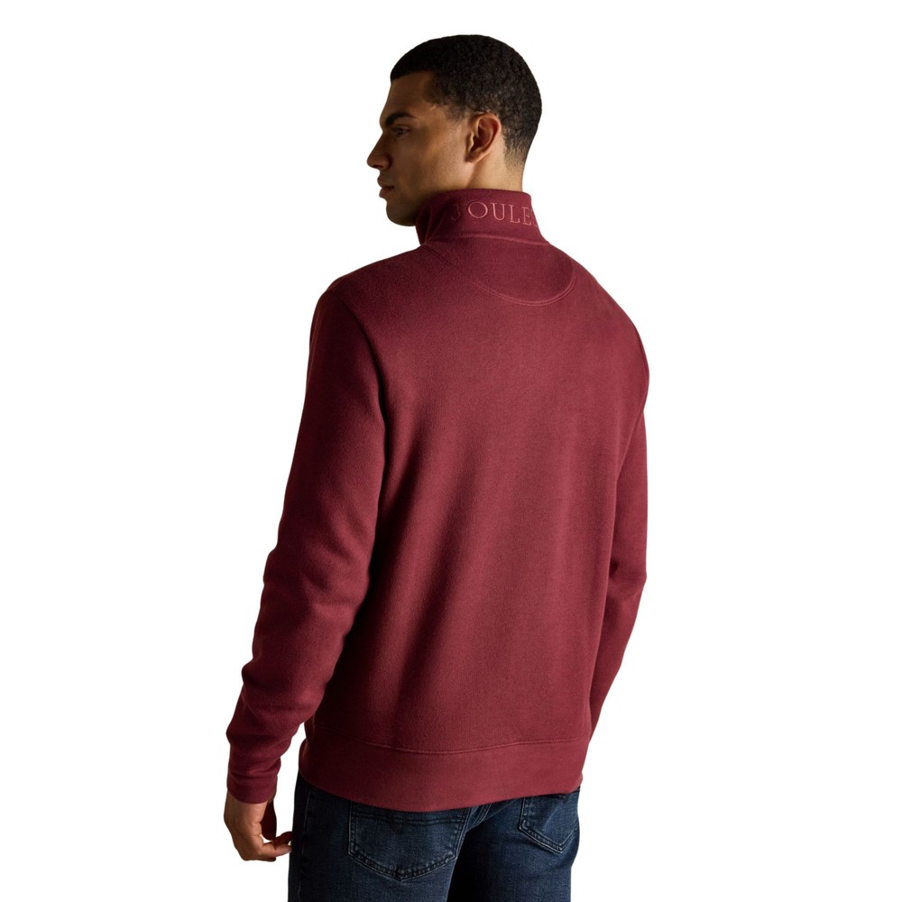 Alistar Quarter Zip Sweatshirt Burgundy Red