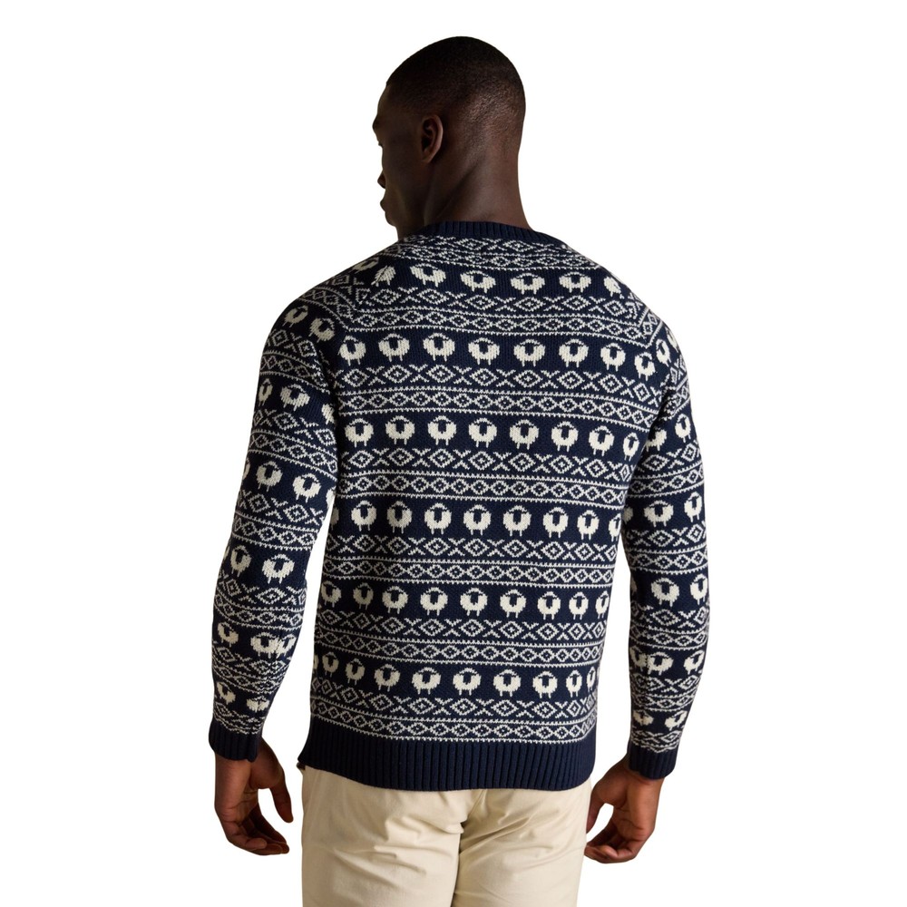 Baa Humbug Christmas Jumper Navy