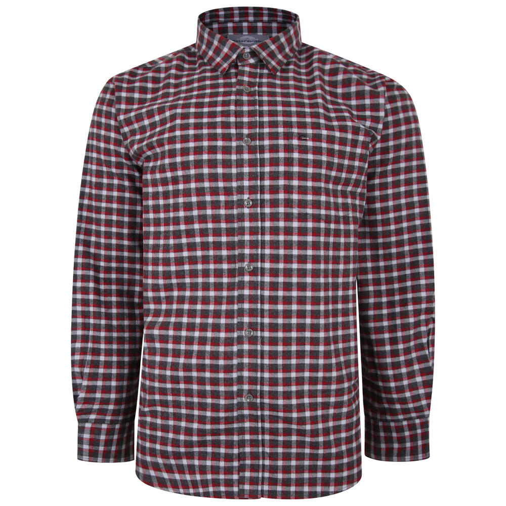 Supersoft Brushed Warm Handle Cotton Shirt - Red Red