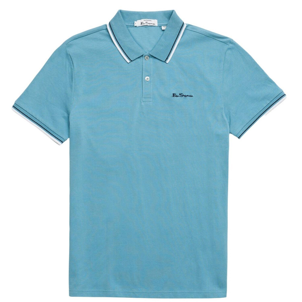 Mens Ben Sherman Signature Polo Shirt in Burgundy