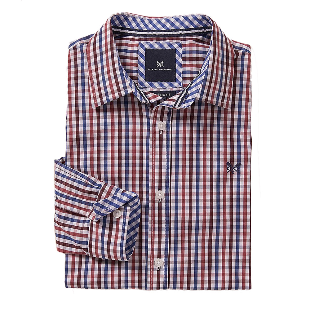 Classic 1/2 zip knit - Port Red/Navy Port Red Navy