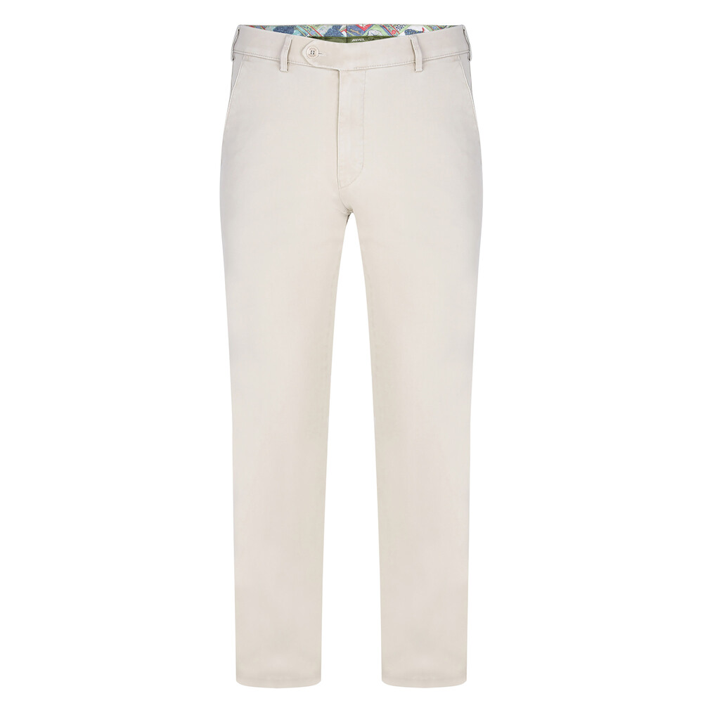 Meyer New York Summer Chino Trousers Stone