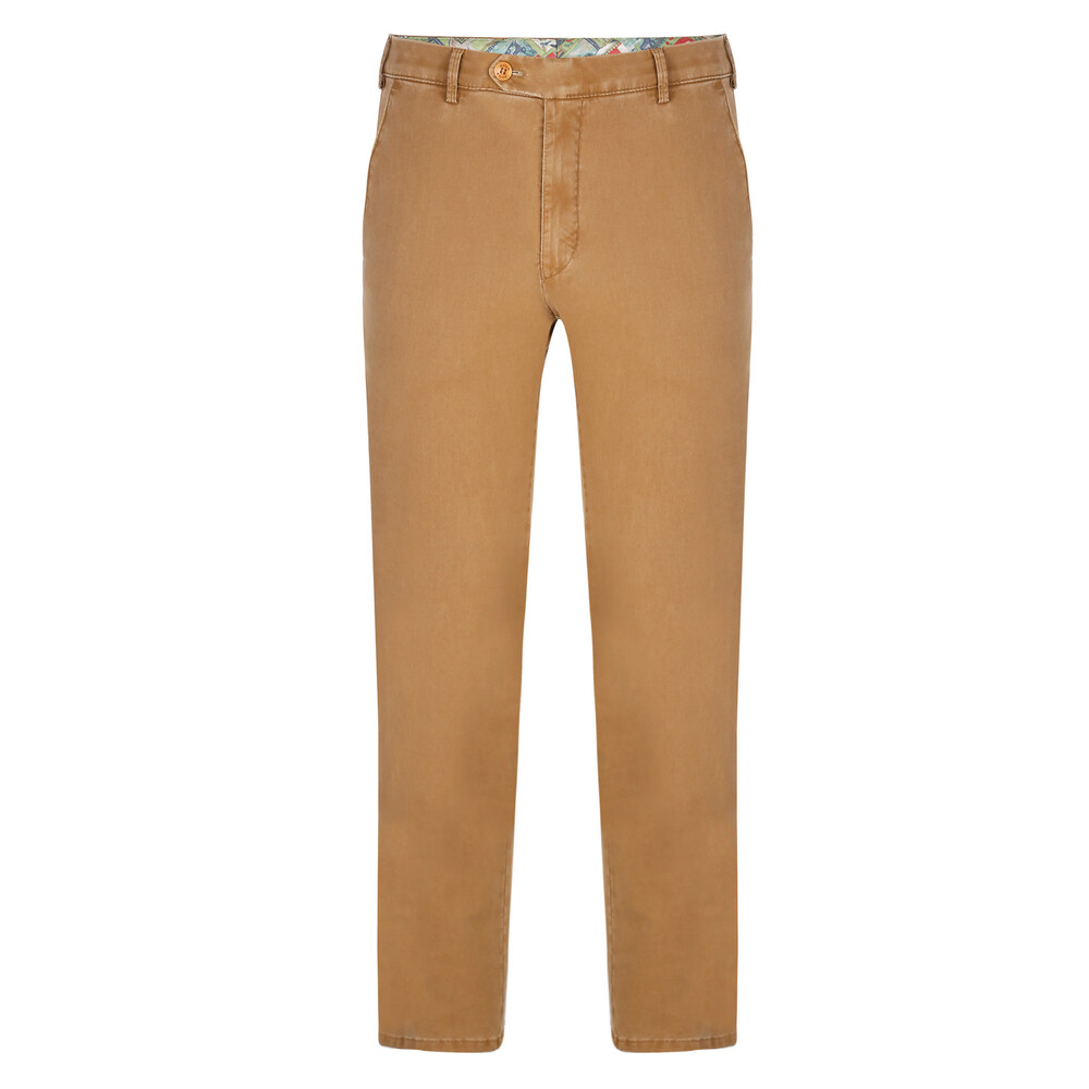 Meyer New York Summer Chino Trousers Tan