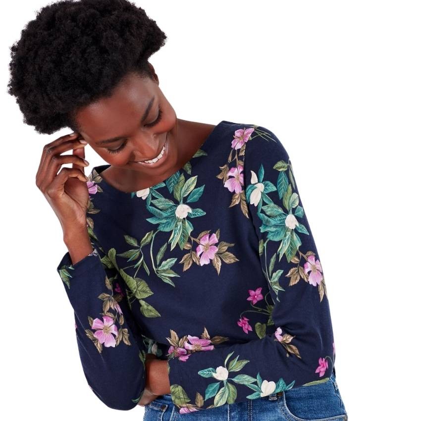 Joules Womens Harbour Print Long Sleeve 