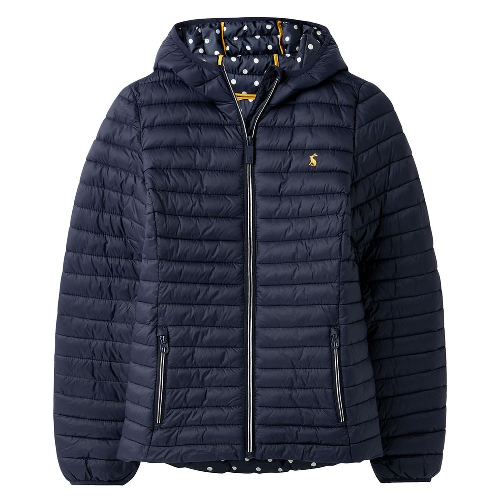 Womens Packable Puffer Snug Jacket Marine Navy
